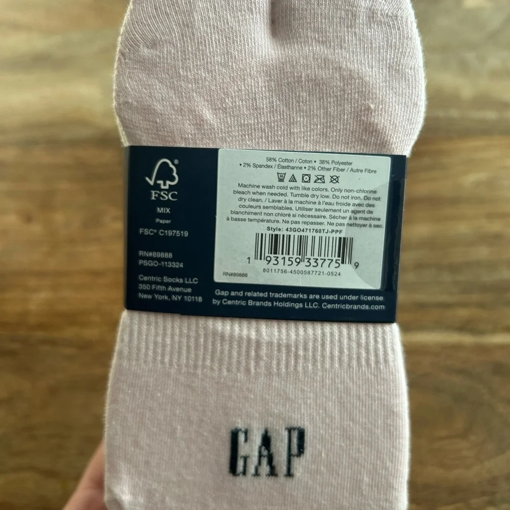 Gap 7 pair cotton no show socks NWT - Picture 3 of 4